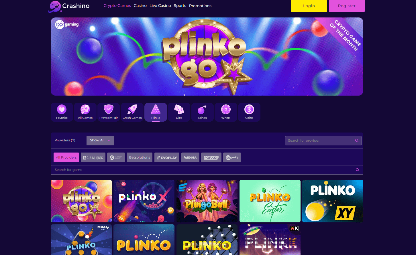 Online Casino'da Plinko