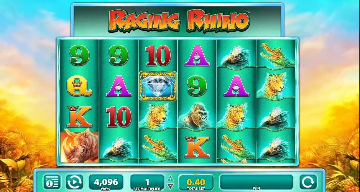 Raging Rhino casino jugabilidad