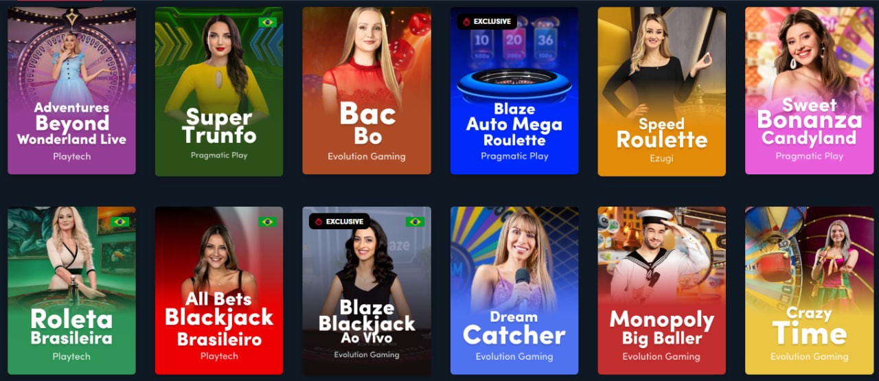 Blaze Casino ao vivo