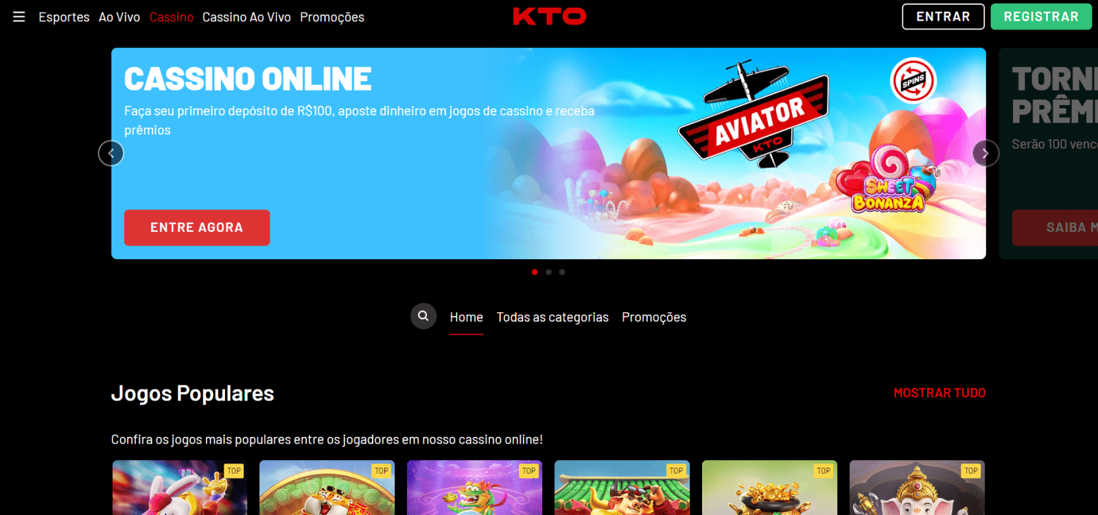 KTO casino página principal